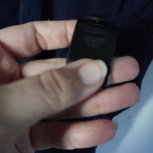 Rag Bone Men Navy Blue Ribbed Knit Short Sleeve Polo Shirt Size M Preppy Europe - Picture 6 of 9